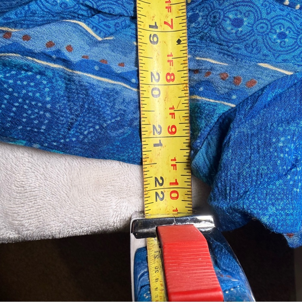 California Krush Blue Patchwork Button Front Shir… - image 6